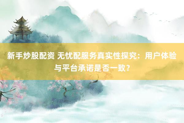 新手炒股配资 无忧配服务真实性探究：用户体验与平台承诺是否一致？