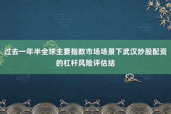 过去一年半全球主要指数市场场景下武汉炒股配资的杠杆风险评估结